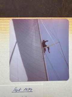 Seaton sitting on the spreader